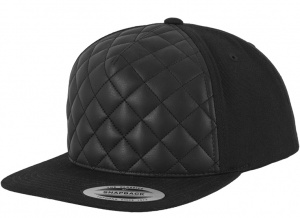 6089Q Yupoong Snap Back Cap Diamond Quilted