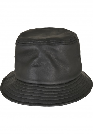 5003IL Bucket Hat Flexfit Leather Immitiation